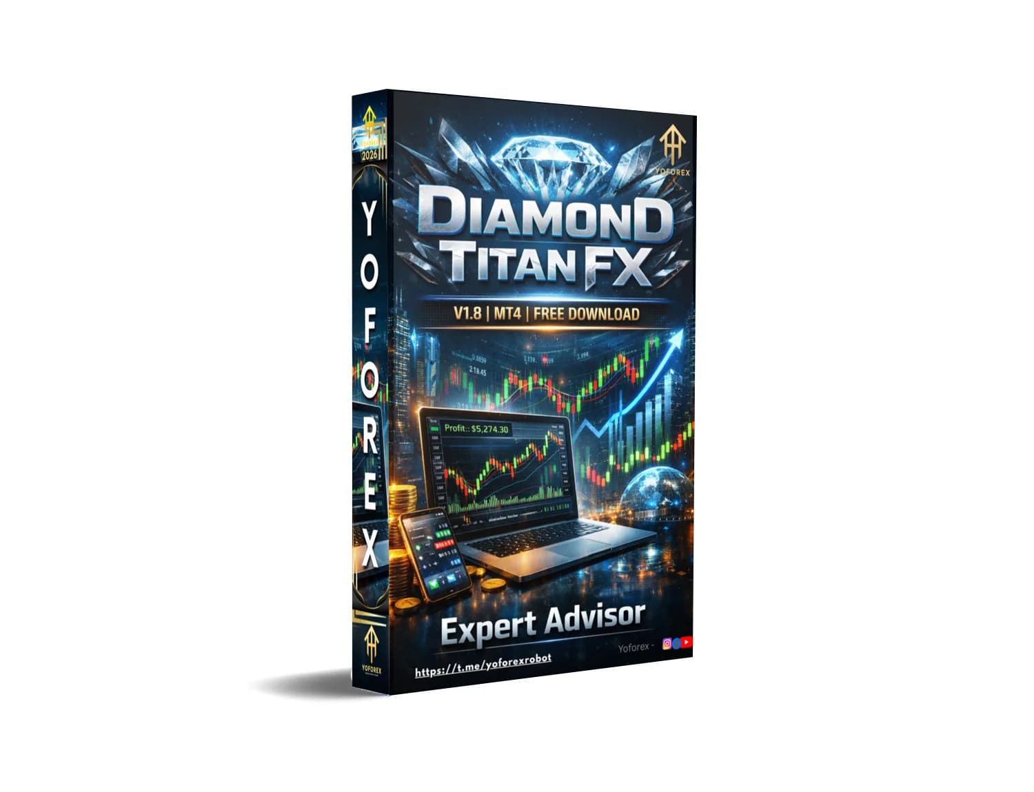 Explode Your Forex Profits: Grab Diamond Titan FX EA MT4 Free Now!