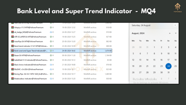 bank level and super trend indicator with source code